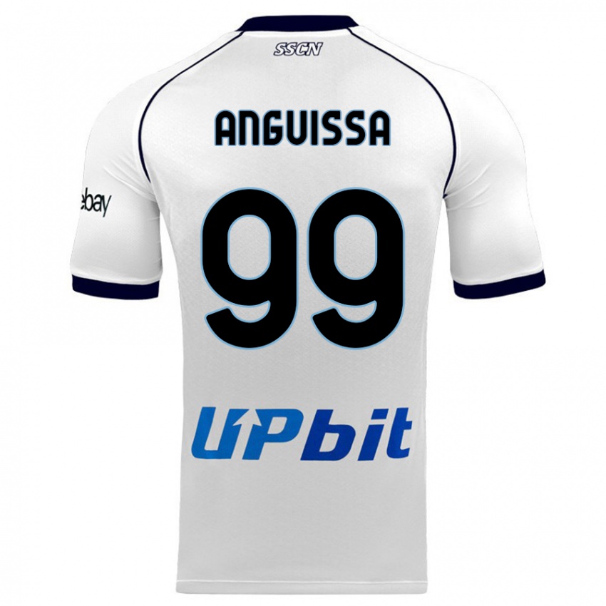 Hombre Camiseta Andre Zambo Anguissa #99 Blanco 2ª Equipación 2023/24 La Camisa México