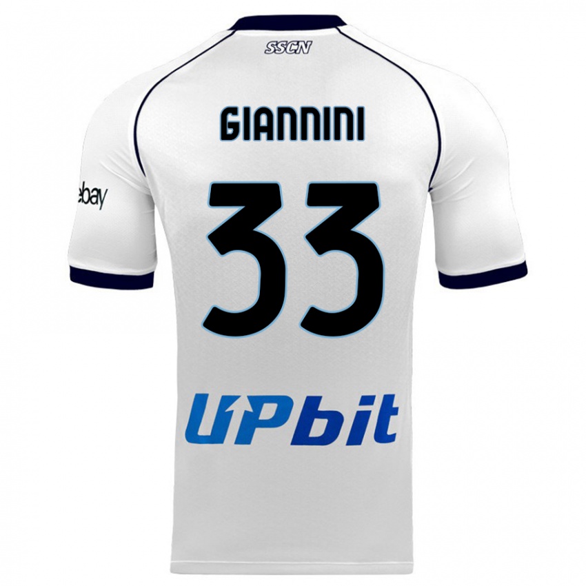 Hombre Camiseta Enrico Giannini #33 Blanco 2ª Equipación 2023/24 La Camisa México