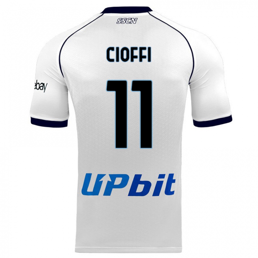 Hombre Camiseta Antonio Cioffi #11 Blanco 2ª Equipación 2023/24 La Camisa México