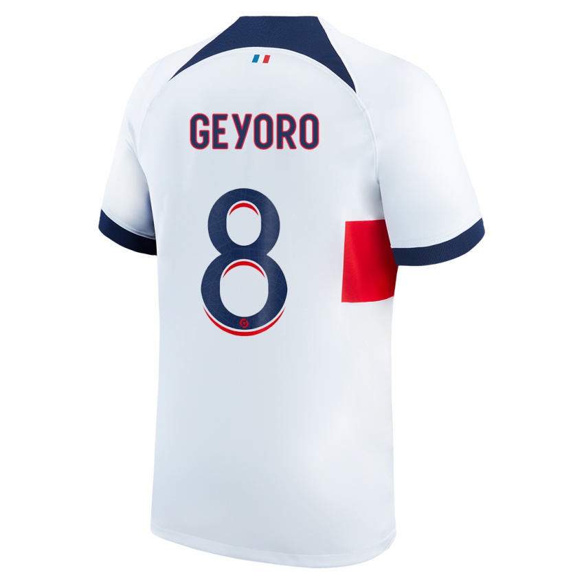 Hombre Camiseta Grace Geyoro #8 Blanco 2ª Equipación 2023/24 La Camisa México