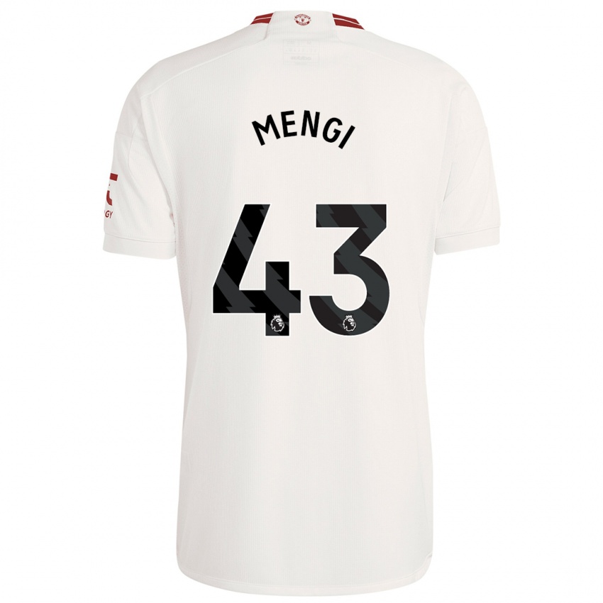 Hombre Camiseta Teden Mengi #43 Blanco Equipación Tercera 2023/24 La Camisa México