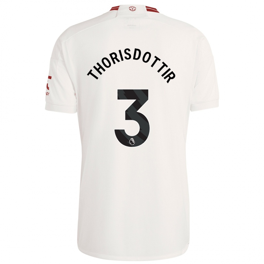 Hombre Camiseta Maria Thorisdottir #3 Blanco Equipación Tercera 2023/24 La Camisa México