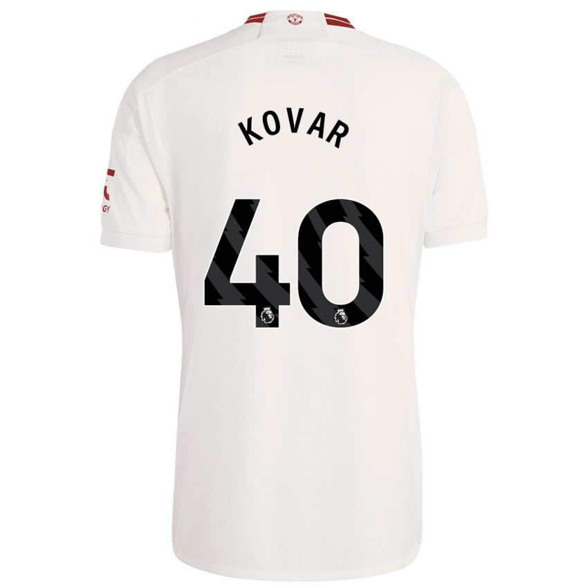 Hombre Camiseta Matej Kovar #40 Blanco Equipación Tercera 2023/24 La Camisa México