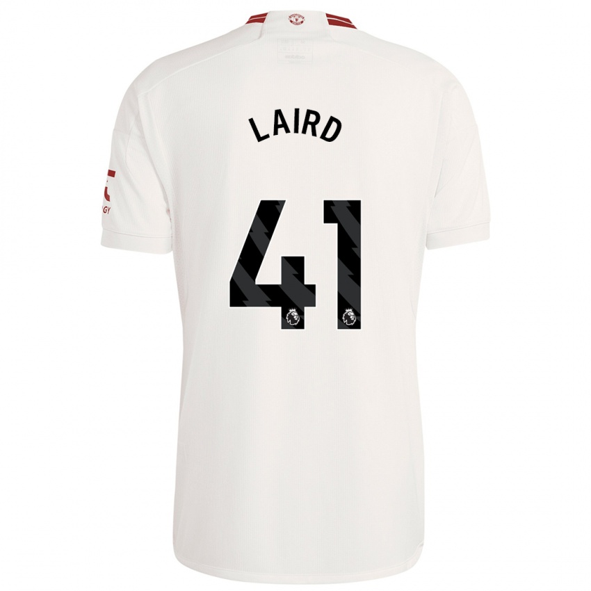 Hombre Camiseta Ethan Laird #41 Blanco Equipación Tercera 2023/24 La Camisa México