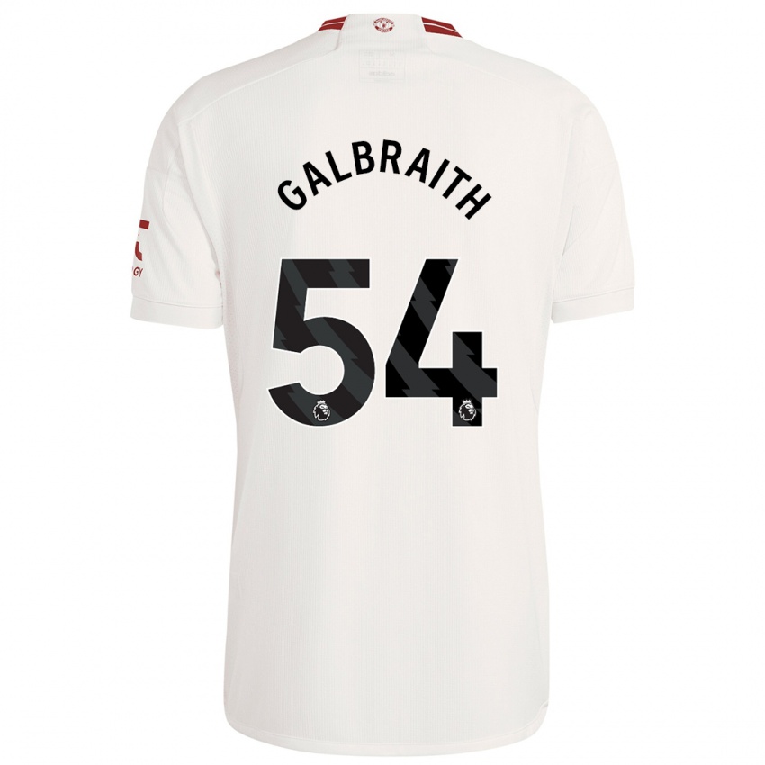 Hombre Camiseta Ethan Galbraith #54 Blanco Equipación Tercera 2023/24 La Camisa México