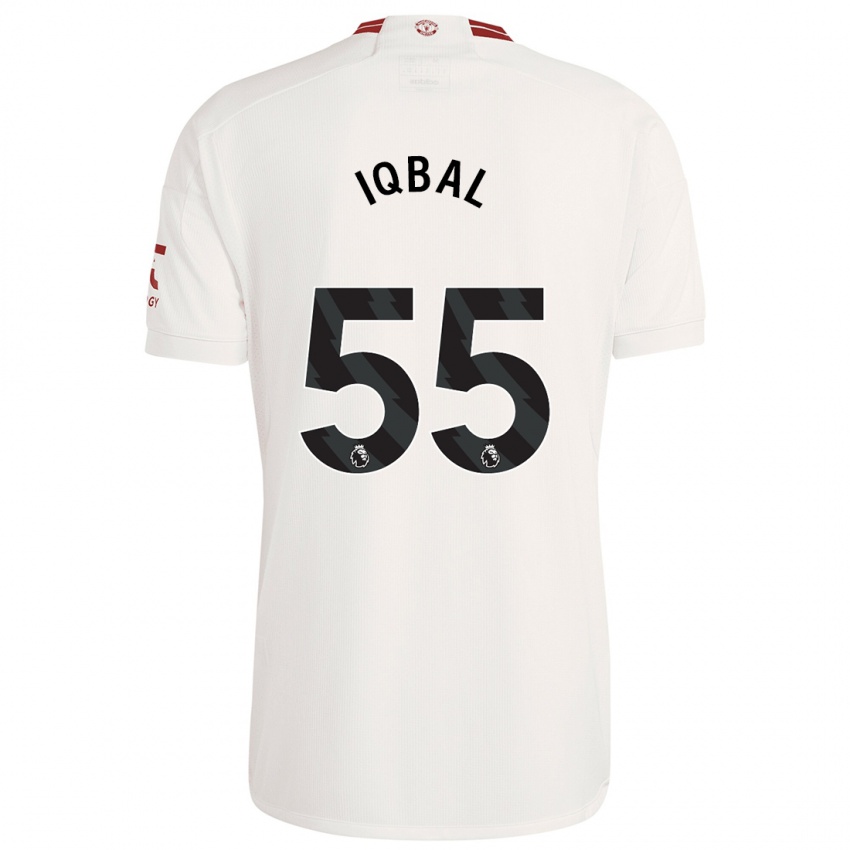 Hombre Camiseta Zidane Iqbal #55 Blanco Equipación Tercera 2023/24 La Camisa México