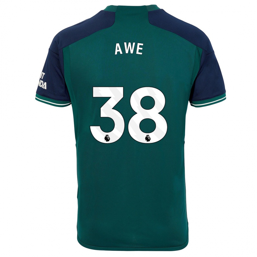 Hombre Camiseta Zach Awe #38 Verde Equipación Tercera 2023/24 La Camisa México