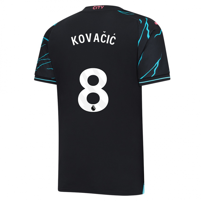 Hombre Camiseta Mateo Kovacic #8 Azul Oscuro Equipación Tercera 2023/24 La Camisa México