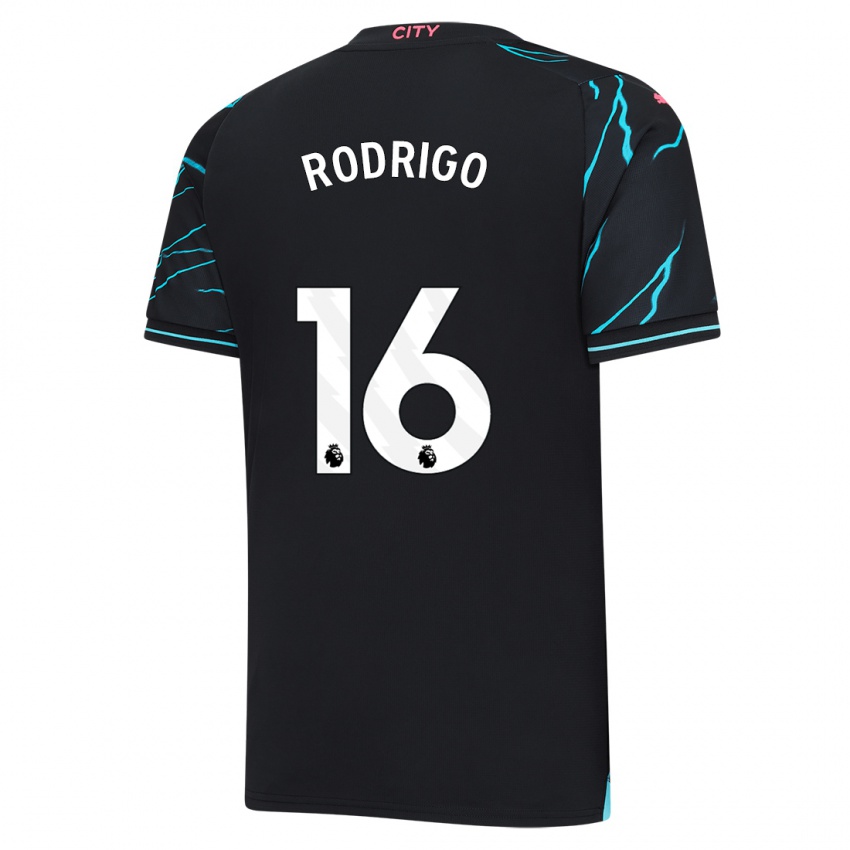 Hombre Camiseta Rodrigo Hernandez #16 Azul Oscuro Equipación Tercera 2023/24 La Camisa México