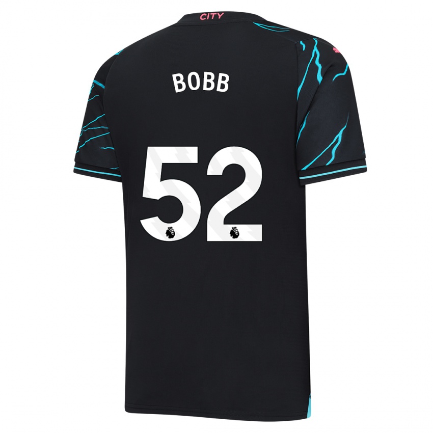 Hombre Camiseta Oscar Bobb #52 Azul Oscuro Equipación Tercera 2023/24 La Camisa México