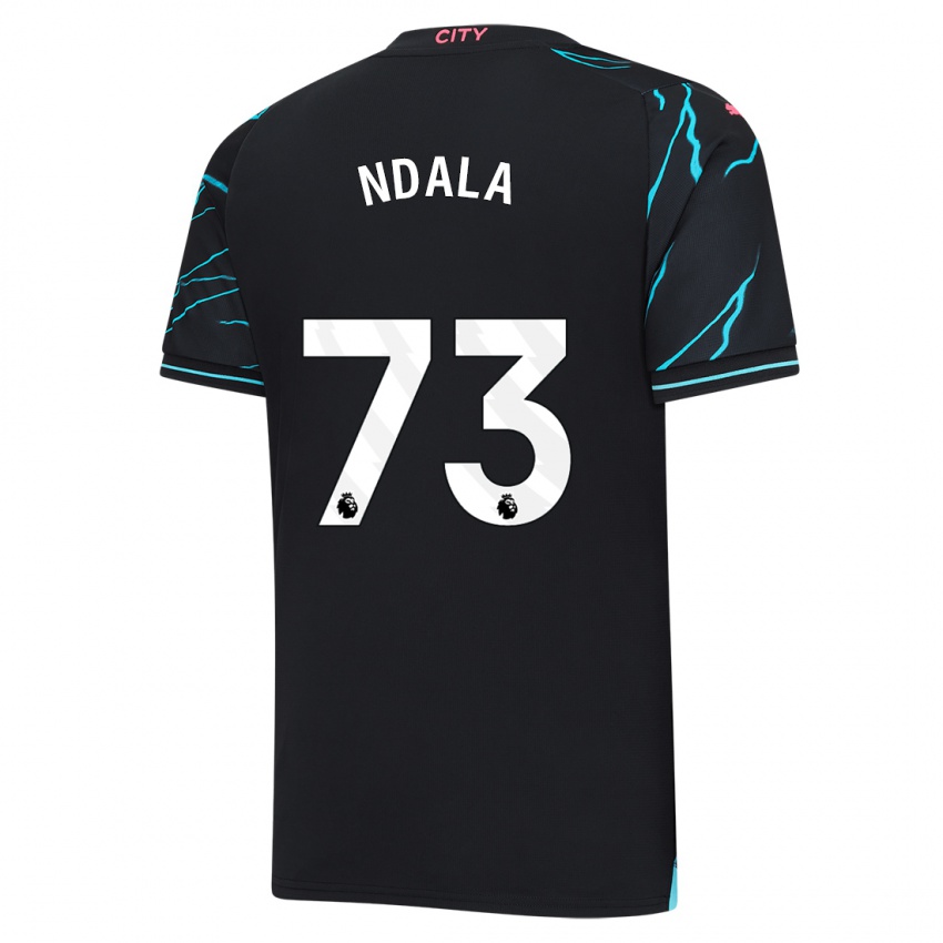 Hombre Camiseta Joel Ndala #73 Azul Oscuro Equipación Tercera 2023/24 La Camisa México