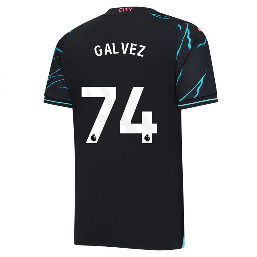 Hombre Camiseta Tomas Galvez #74 Azul Oscuro Equipación Tercera 2023/24 La Camisa México