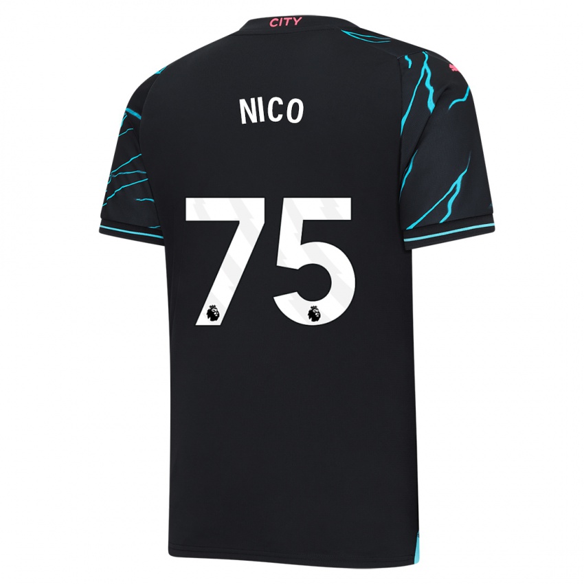 Hombre Camiseta Nico O'reilly #75 Azul Oscuro Equipación Tercera 2023/24 La Camisa México