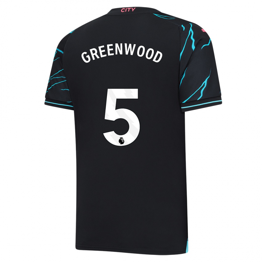 Hombre Camiseta Alex Greenwood #5 Azul Oscuro Equipación Tercera 2023/24 La Camisa México