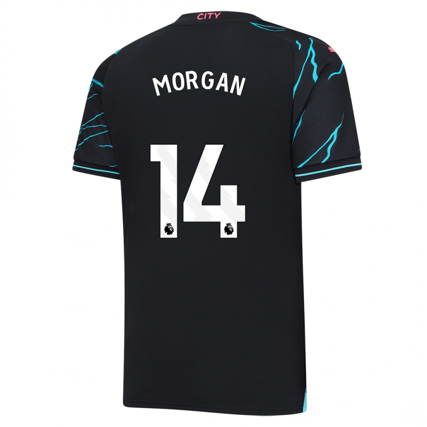 Hombre Camiseta Esme Morgan #14 Azul Oscuro Equipación Tercera 2023/24 La Camisa México