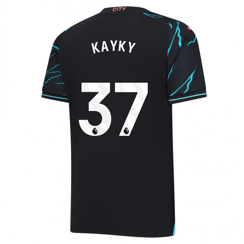 Hombre Camiseta Kayky #37 Azul Oscuro Equipación Tercera 2023/24 La Camisa México