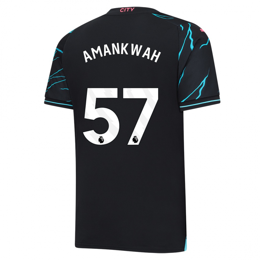 Hombre Camiseta Yeboah Amankwah #57 Azul Oscuro Equipación Tercera 2023/24 La Camisa México