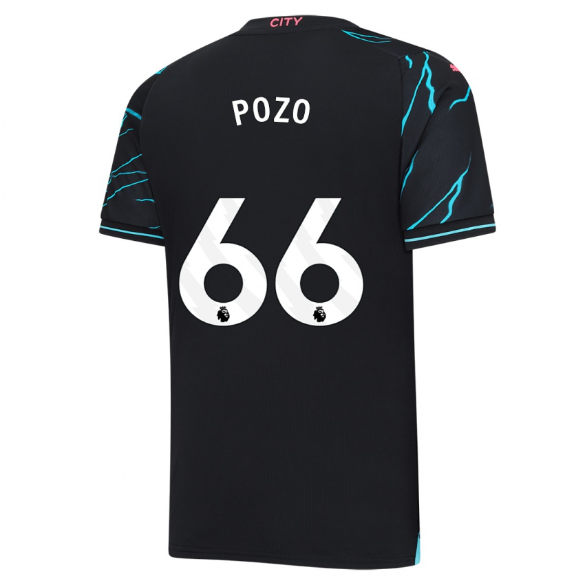 Hombre Camiseta Iker Pozo #66 Azul Oscuro Equipación Tercera 2023/24 La Camisa México