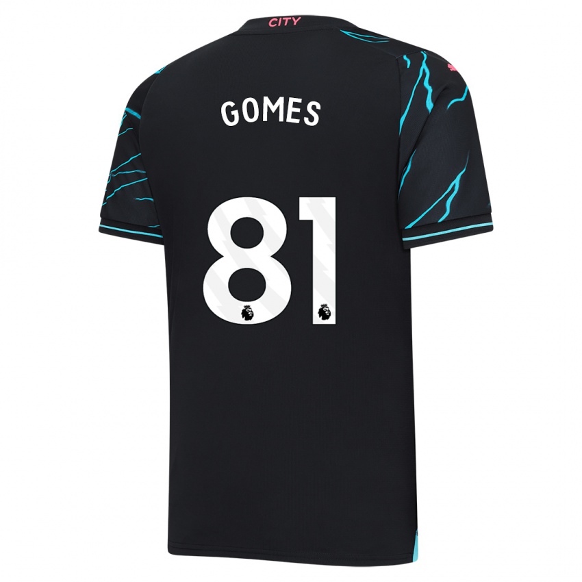 Hombre Camiseta Claudio Gomes #81 Azul Oscuro Equipación Tercera 2023/24 La Camisa México