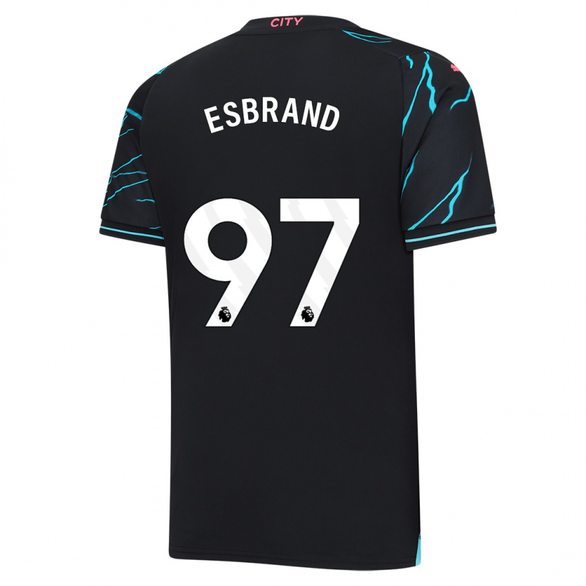 Hombre Camiseta Josh Wilson-Esbrand #97 Azul Oscuro Equipación Tercera 2023/24 La Camisa México