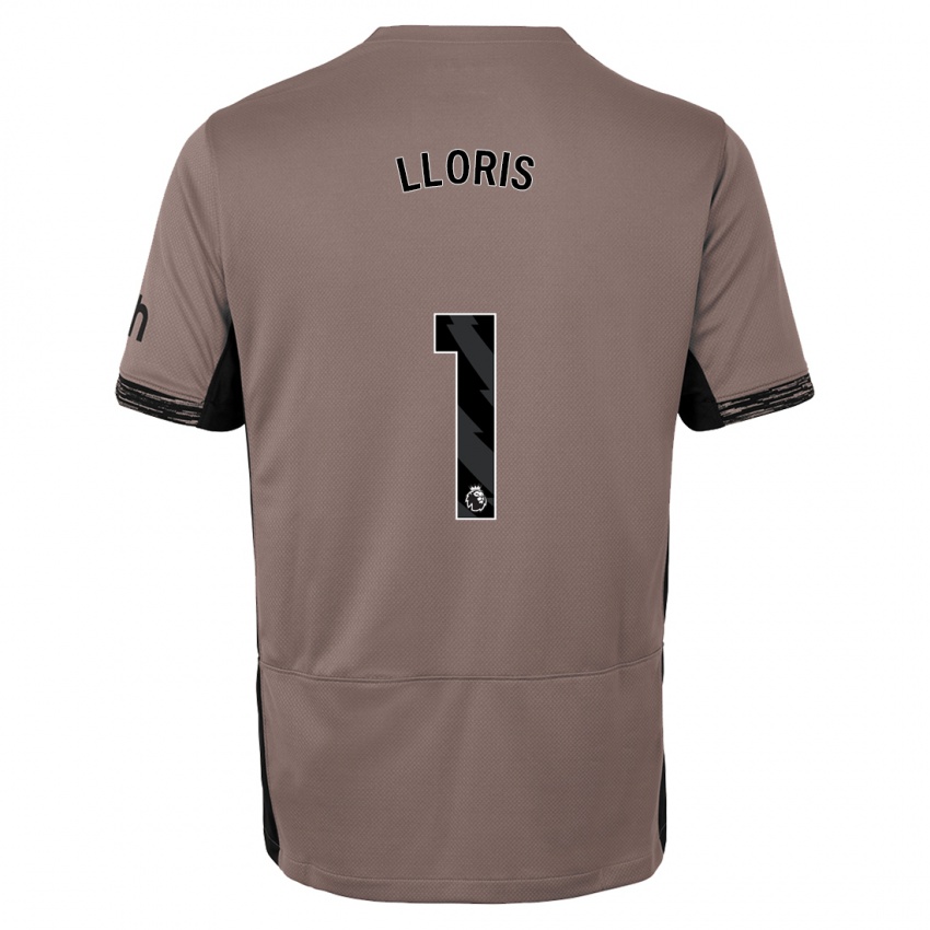 Hombre Camiseta Hugo Lloris #1 Beige Obscuro Equipación Tercera 2023/24 La Camisa México