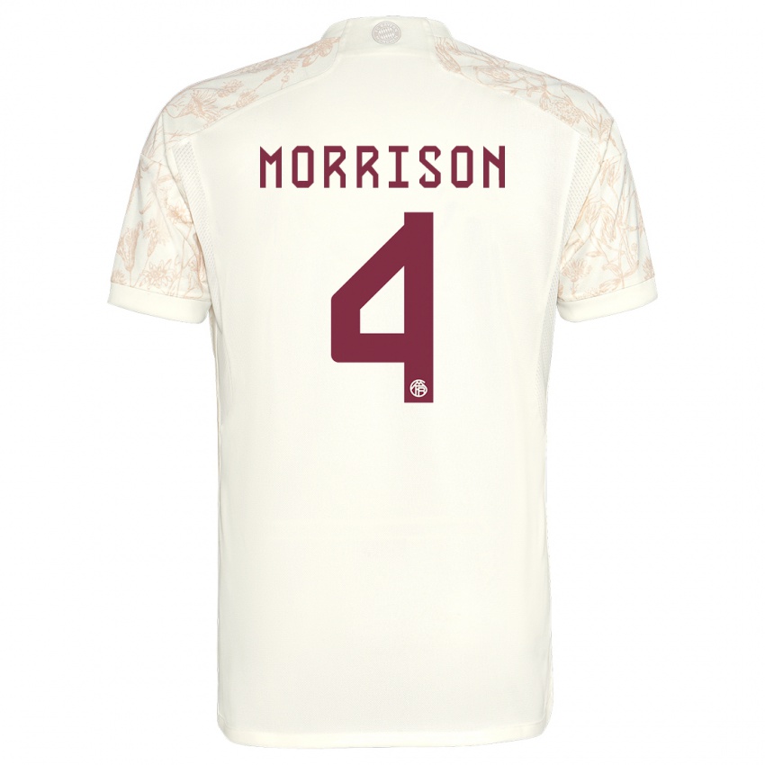 Hombre Camiseta Liam Morrison #4 Blanquecino Equipación Tercera 2023/24 La Camisa México