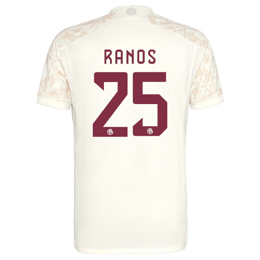 Hombre Camiseta Grant-Leon Ranos #25 Blanquecino Equipación Tercera 2023/24 La Camisa México