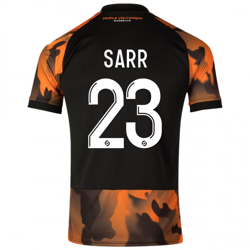 Hombre Camiseta Ismaïla Sarr #23 Negro Naranja Equipación Tercera 2023/24 La Camisa México