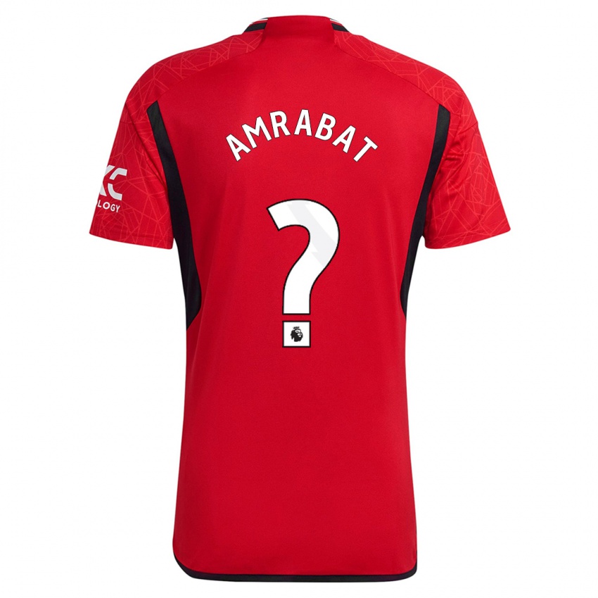 Mujer Camiseta Sofyan Amrabat #0 Rojo 1ª Equipación 2023/24 La Camisa México