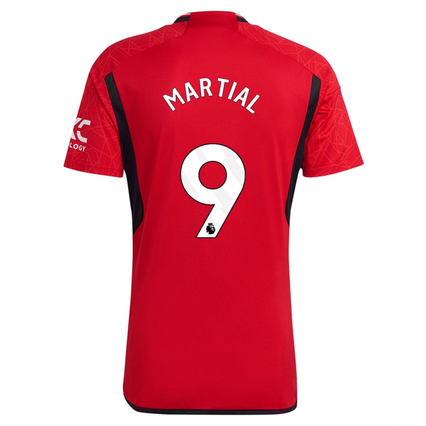 Mujer Camiseta Anthony Martial #9 Rojo 1ª Equipación 2023/24 La Camisa México