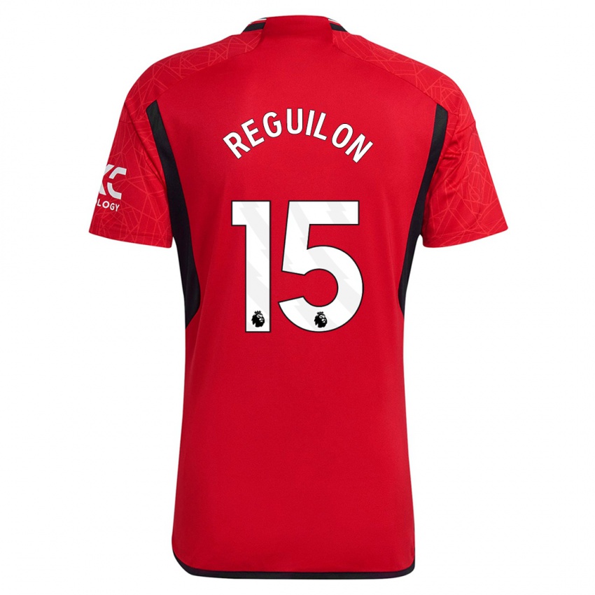 Mujer Camiseta Sergio Reguilon #15 Rojo 1ª Equipación 2023/24 La Camisa México