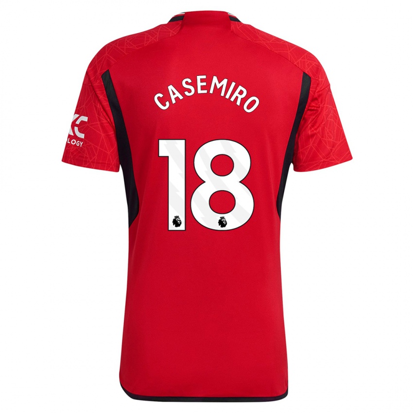 Mujer Camiseta Casemiro #18 Rojo 1ª Equipación 2023/24 La Camisa México