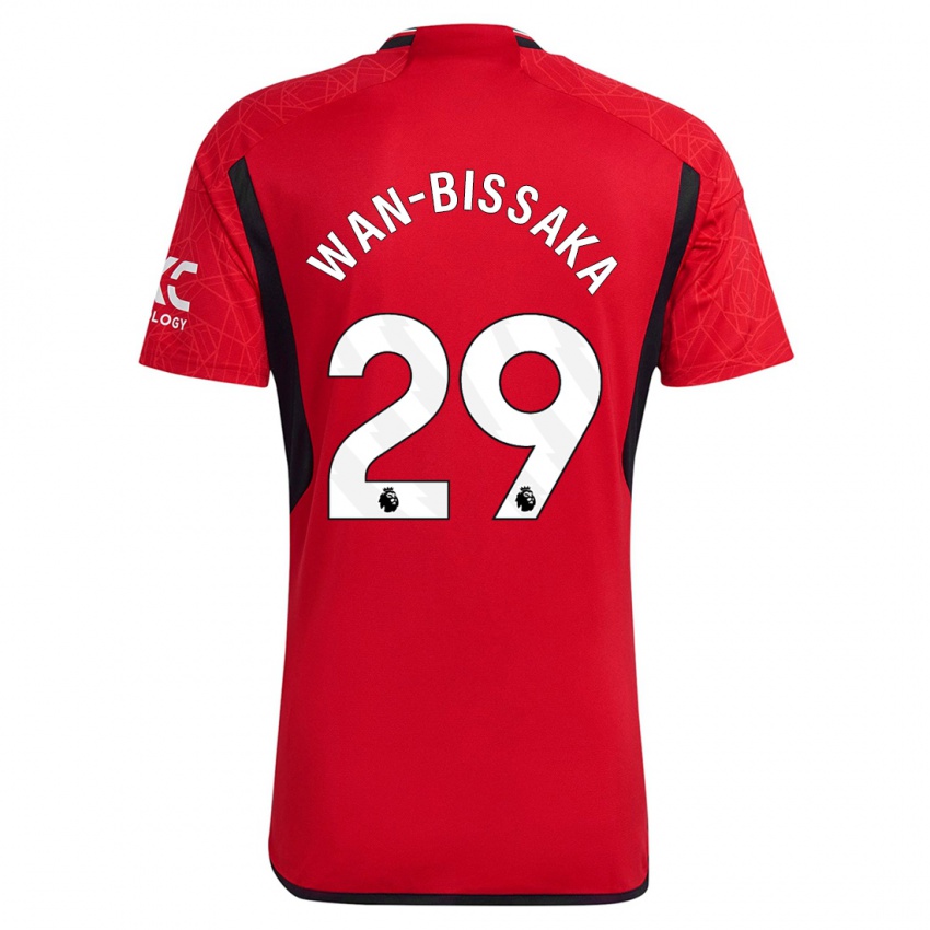 Mujer Camiseta Aaron Wan-Bissaka #29 Rojo 1ª Equipación 2023/24 La Camisa México