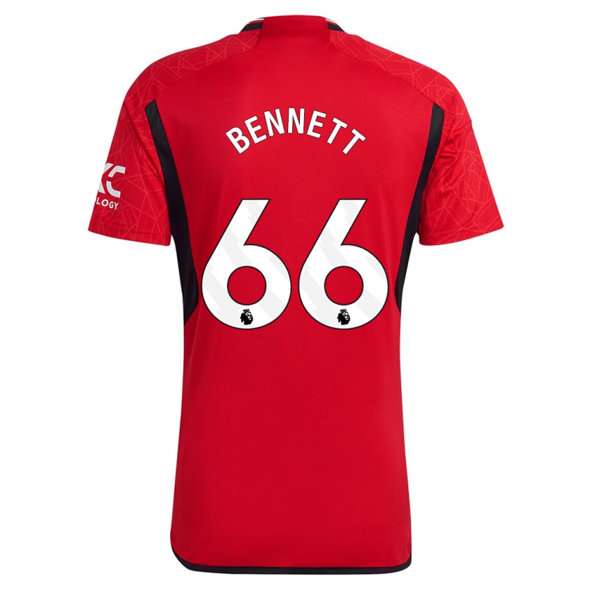 Mujer Camiseta Rhys Bennett #66 Rojo 1ª Equipación 2023/24 La Camisa México