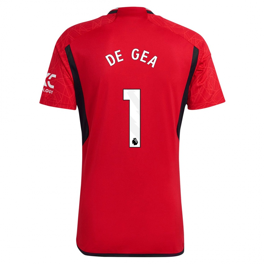 Mujer Camiseta David De Gea #1 Rojo 1ª Equipación 2023/24 La Camisa México