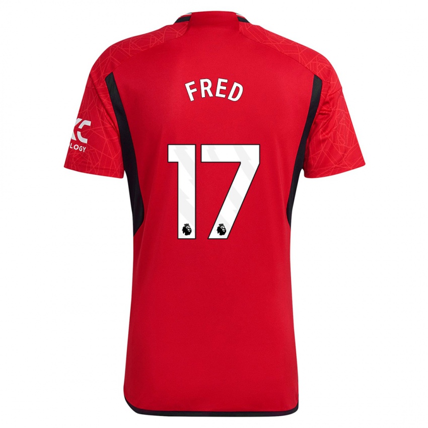 Mujer Camiseta Fred #17 Rojo 1ª Equipación 2023/24 La Camisa México