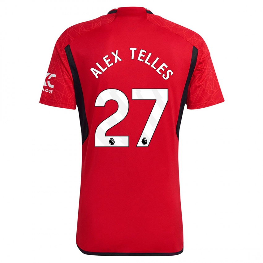 Mujer Camiseta Alex Nicolao Telles #27 Rojo 1ª Equipación 2023/24 La Camisa México