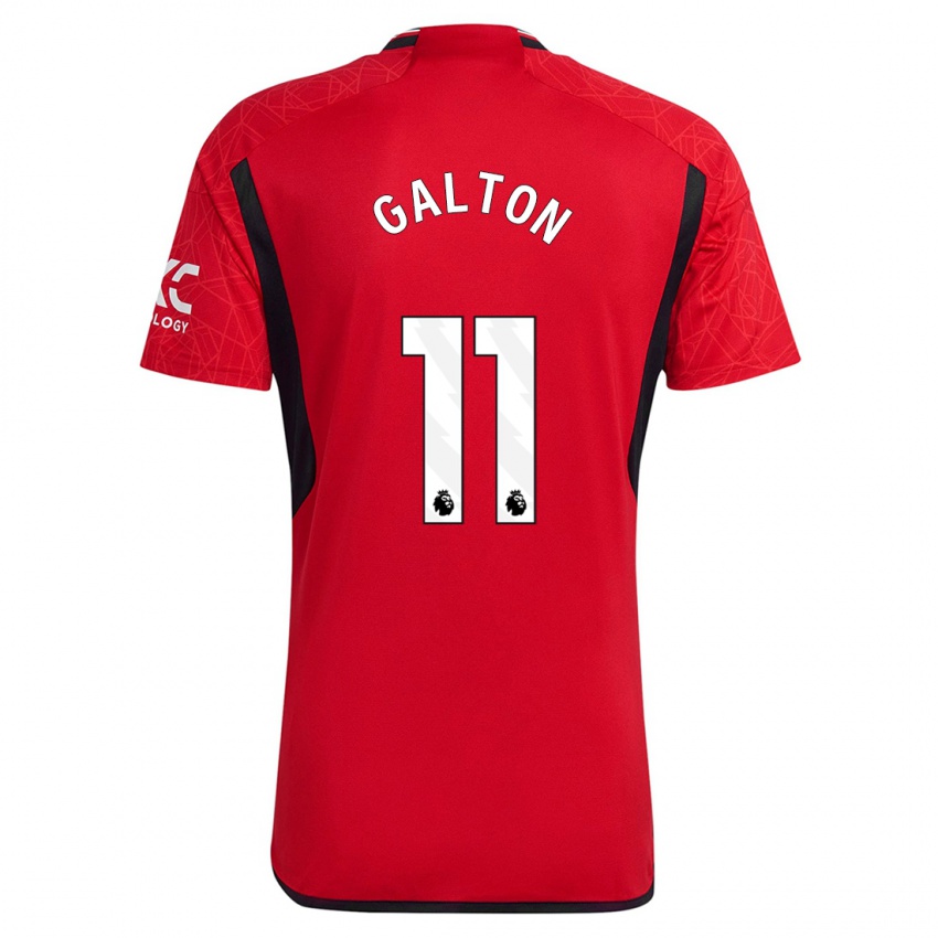 Mujer Camiseta Leah Galton #11 Rojo 1ª Equipación 2023/24 La Camisa México