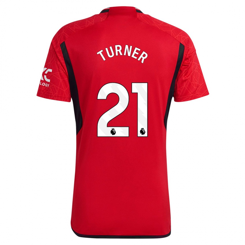 Mujer Camiseta Millie Turner #21 Rojo 1ª Equipación 2023/24 La Camisa México