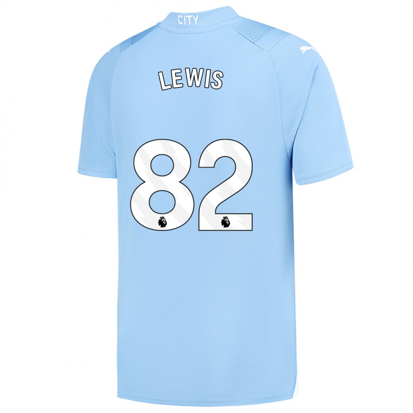 Mujer Camiseta Rico Lewis #82 Azul Claro 1ª Equipación 2023/24 La Camisa México