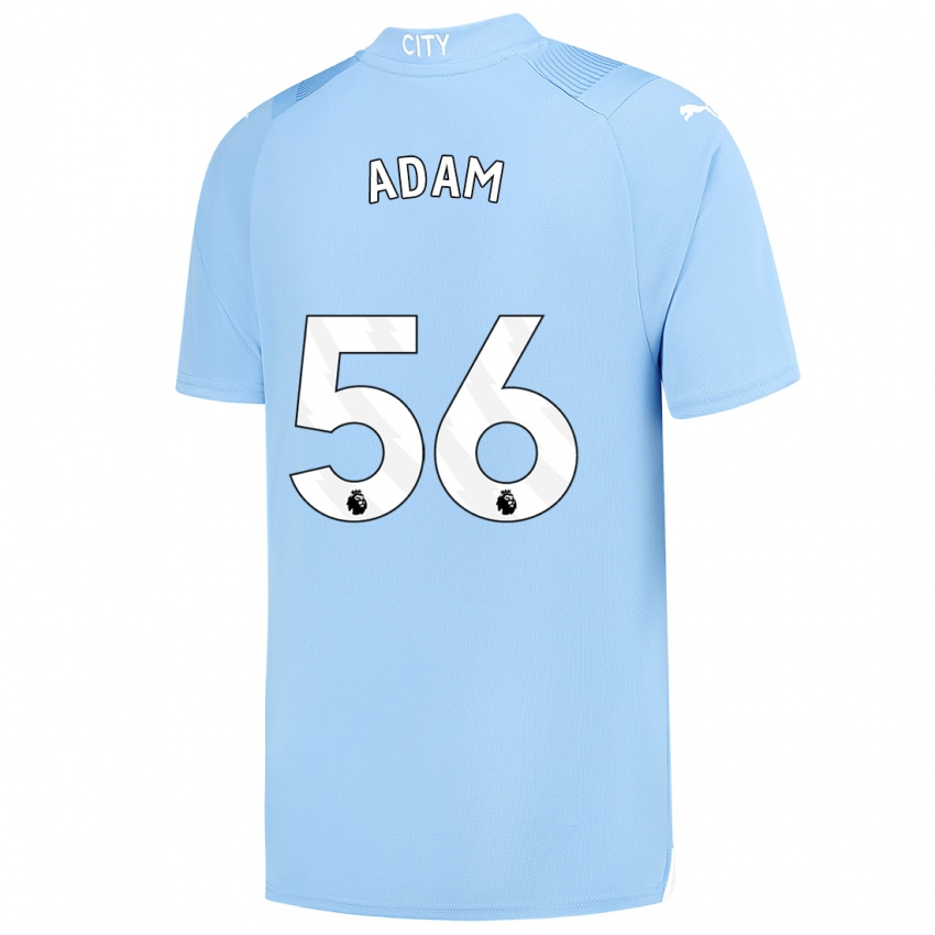 Mujer Camiseta Josh Adam #56 Azul Claro 1ª Equipación 2023/24 La Camisa México