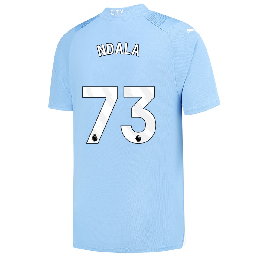 Mujer Camiseta Joel Ndala #73 Azul Claro 1ª Equipación 2023/24 La Camisa México