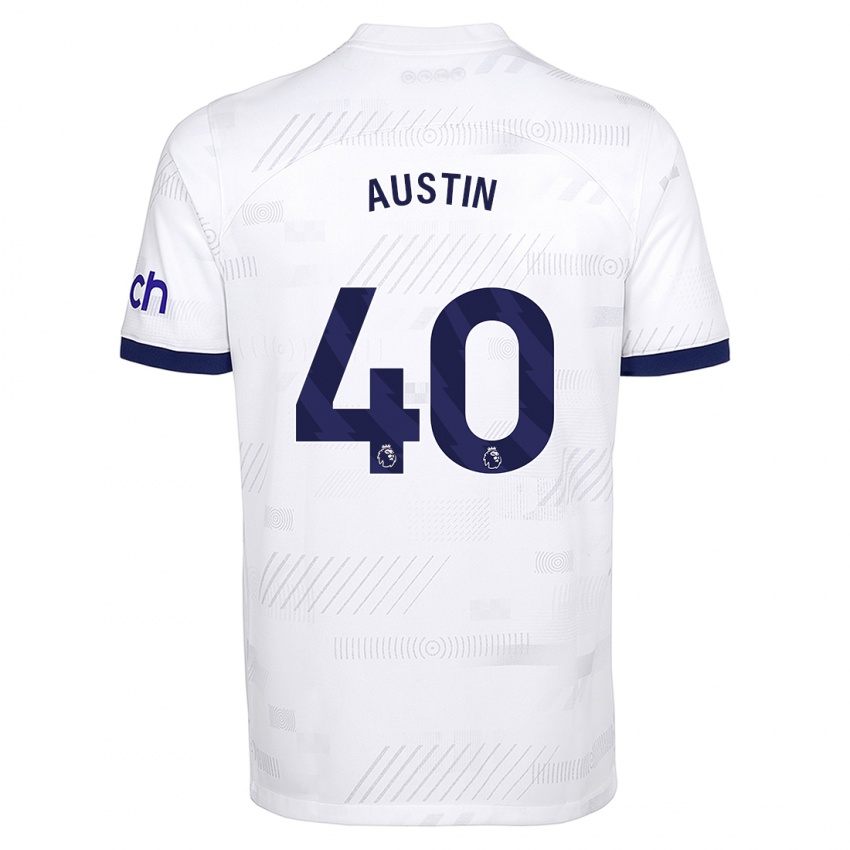 Mujer Camiseta Brandon Austin #40 Blanco 1ª Equipación 2023/24 La Camisa México