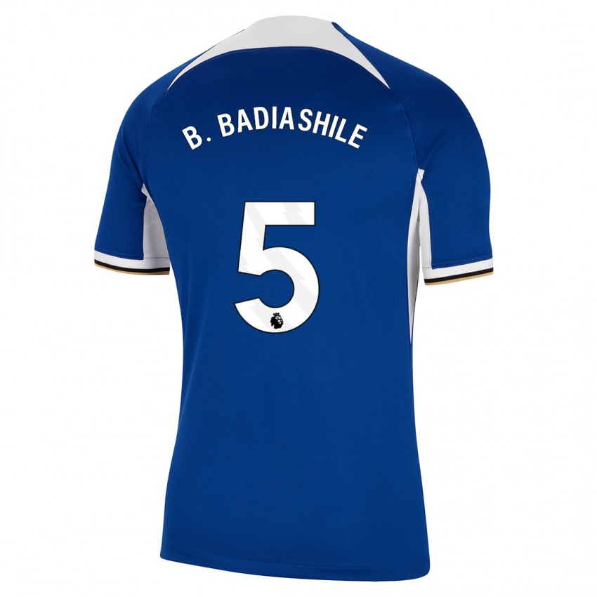 Mujer Camiseta Benoît Badiashile #5 Azul 1ª Equipación 2023/24 La Camisa México