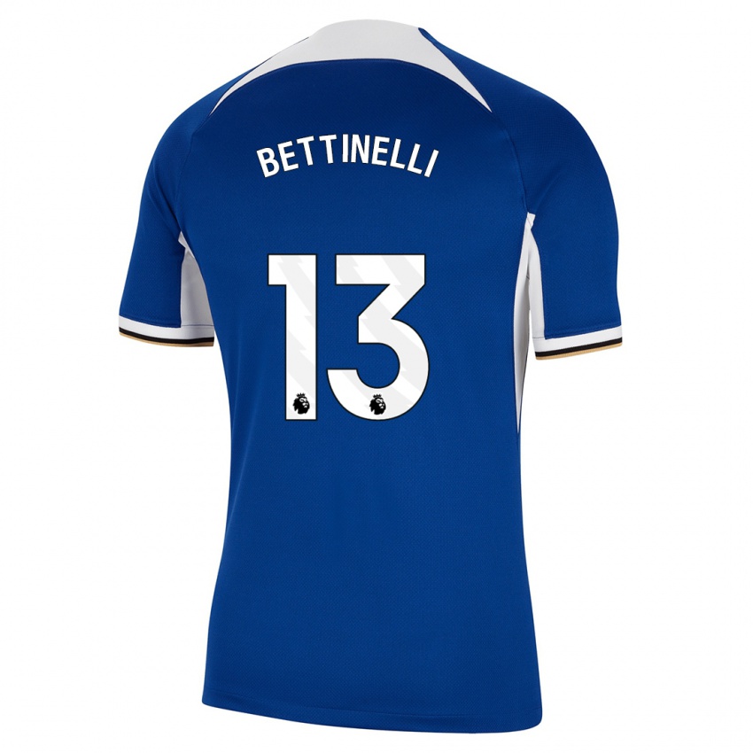 Mujer Camiseta Marcus Bettinelli #13 Azul 1ª Equipación 2023/24 La Camisa México