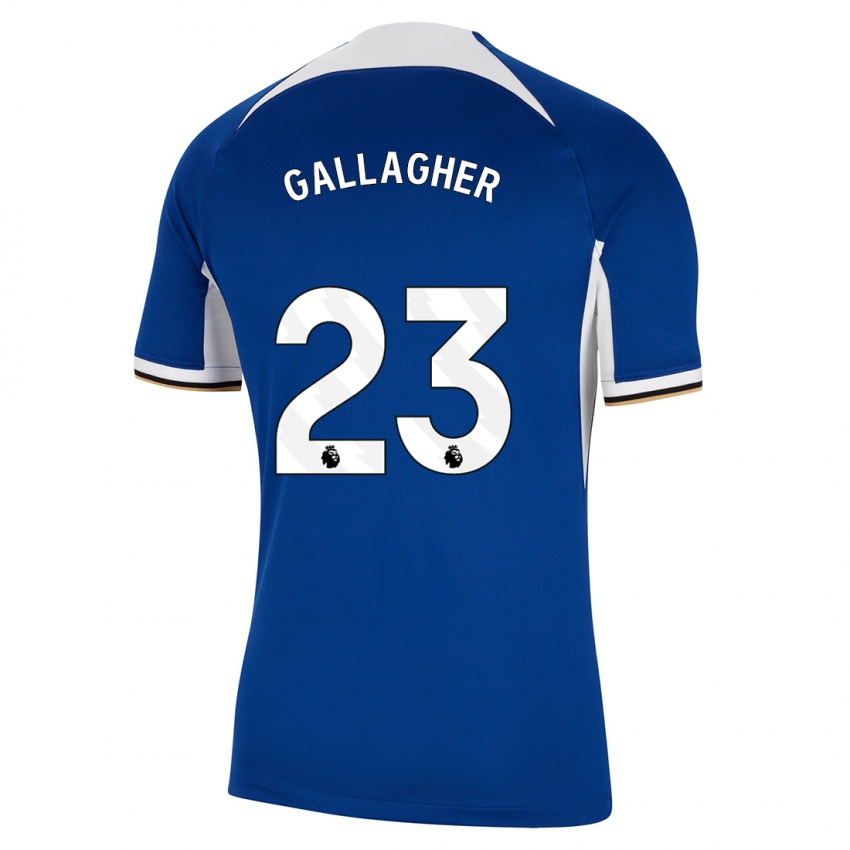 Mujer Camiseta Conor Gallagher #23 Azul 1ª Equipación 2023/24 La Camisa México