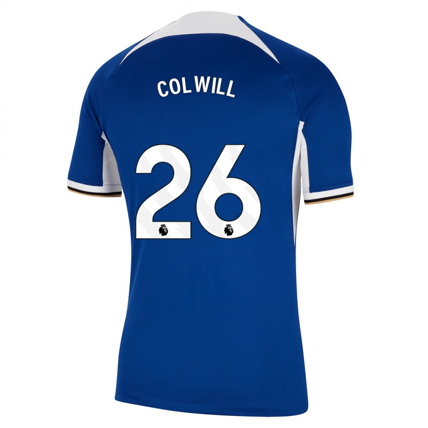 Mujer Camiseta Levi Colwill #26 Azul 1ª Equipación 2023/24 La Camisa México