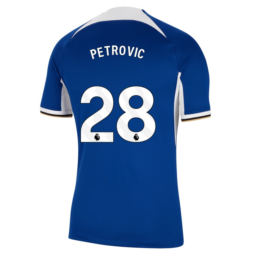 Mujer Camiseta Djordje Petrovic #28 Azul 1ª Equipación 2023/24 La Camisa México