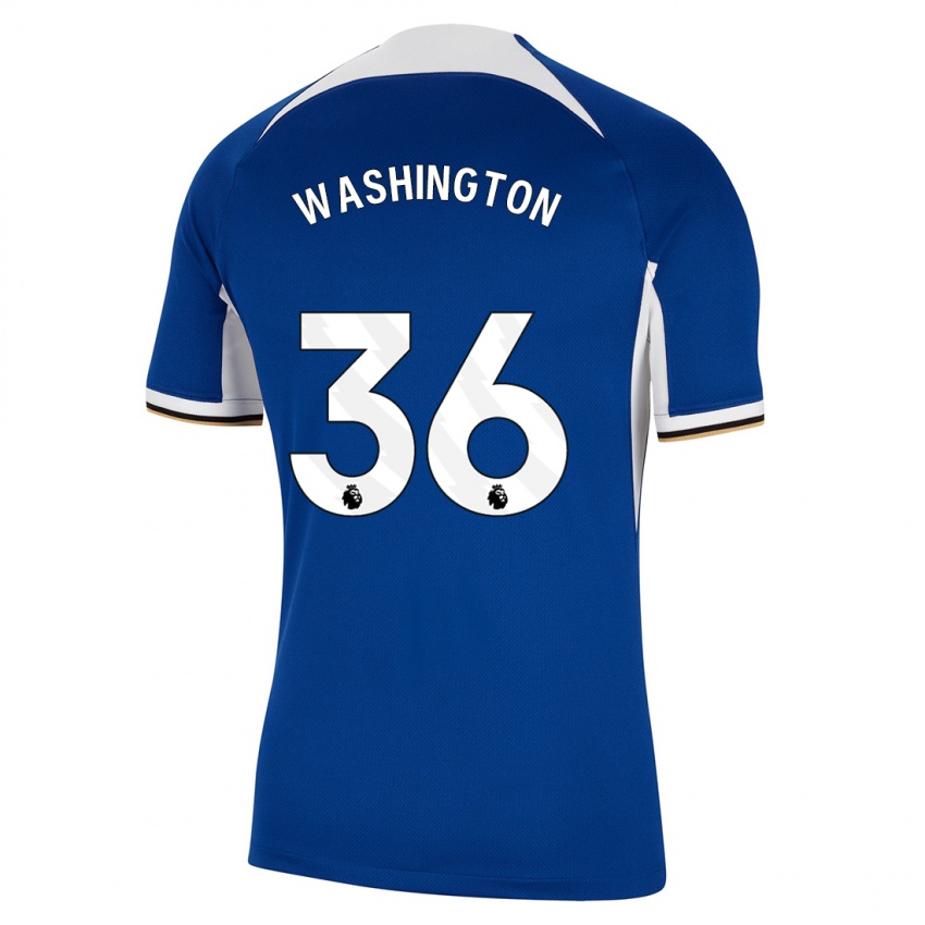 Mujer Camiseta Deivid Washington #36 Azul 1ª Equipación 2023/24 La Camisa México