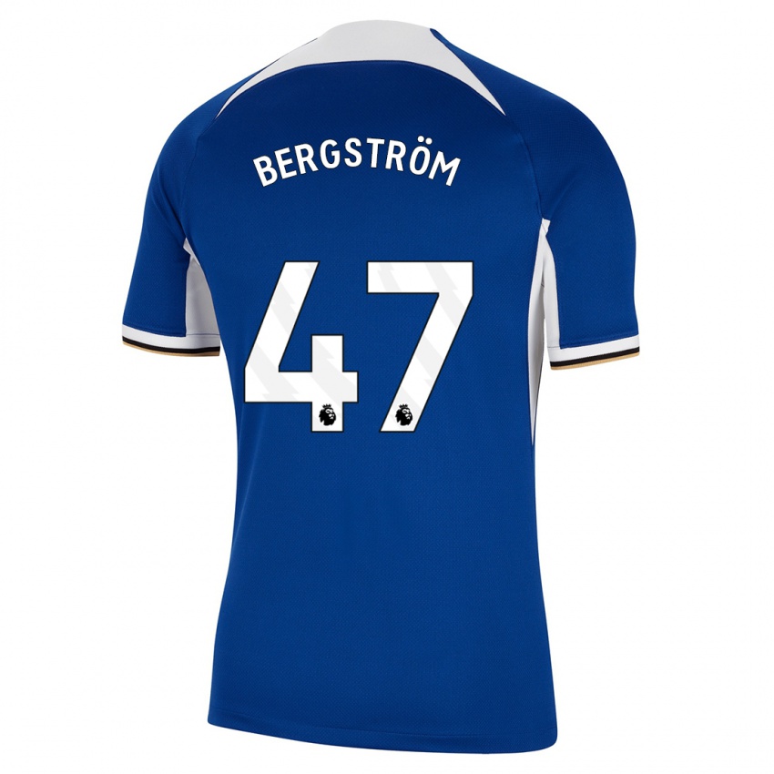 Mujer Camiseta Lucas Bergström #47 Azul 1ª Equipación 2023/24 La Camisa México